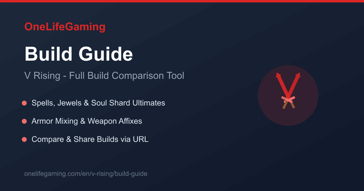 V Rising Build Guide - Weapon & Armor | OneLifeGaming