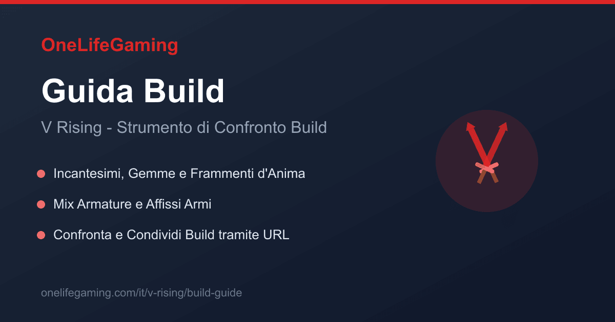 Guida Build V Rising - Armi e Armature | OneLifeGaming